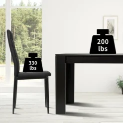 Costway 9pcs Dining Set Wood Table And 8 Fabric Chairs Home Kitchen Modern 14 Costway 9pcs Dining Set Wood Table And 8 Fabric Chairs Home Kitchen Modern -Costway GUEST 95edce58 9cc7 4d8f b733 458b0a5ab6d4