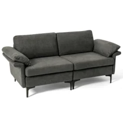Costway Modern Loveseat Fabric 2-Seat Sofa Couch For Small Space W/ Metal Legs BlueRust Red 21 Costway Modern Loveseat Fabric 2-Seat Sofa Couch For Small Space W/ Metal Legs BlueRust Red -Costway GUEST 97d2cd05 1610 470c 9ace b49b8387d41d