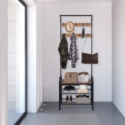 Costway Industrial Coat Rack Shoe Bench Hall Tree Entryway Storage Shelf With 9 Hooks 11 Costway Industrial Coat Rack Shoe Bench Hall Tree Entryway Storage Shelf With 9 Hooks -Costway GUEST 9a0ab32a 28c1 47c1 8270 e849dc44c2f1