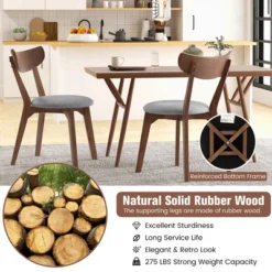 Set Of 2 Dining Chair Upholstered Curved Back Side Chair With Solid Wooden Legs 14 Set Of 2 Dining Chair Upholstered Curved Back Side Chair With Solid Wooden Legs -Costway GUEST 9c227292 e681 4886 9fdc b66bbadb021f