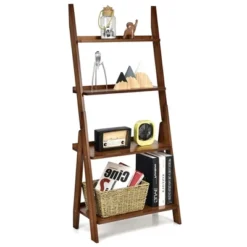 Costway 4 Tiers Bamboo Ladder Shelf Bookcase Storage Organizer Plant Flower Stand 20 Costway 4 Tiers Bamboo Ladder Shelf Bookcase Storage Organizer Plant Flower Stand -Costway GUEST 9cb3dbef 81e8 4d48 8aae d8d3d2775ba6