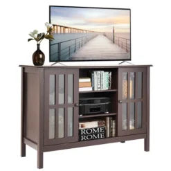 Costway Wood TV Stand Entertainment Media Center Console For TV Up To 50'' 18 Costway Wood TV Stand Entertainment Media Center Console For TV Up To 50'' -Costway GUEST 9dfae242 8e96 4b2d b978 a702fadb035d