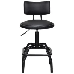 Costway Adjustable Swivel Bar Stool PU Leather Steel Frame Chair W/Backrest&Footrest Low Back 16 Costway Adjustable Swivel Bar Stool PU Leather Steel Frame Chair W/Backrest&Footrest Low Back -Costway GUEST 9f2b1e54 8f7c 437a 91a8 7048141bfd85