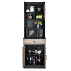 Costway 3-Door 71'' Kitchen Buffet Pantry Storage Cabinet W/Hutch Adjustable Shelf Black 17 Costway 3-Door 71'' Kitchen Buffet Pantry Storage Cabinet W/Hutch Adjustable Shelf Black -Costway GUEST a0f52173 9641 41ac 92c0 7b01b0aa76c9