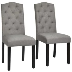 Costway Set Of 2 Tufted Dining Chair Upholstered Nailhead Trim Rubber Wooden Leg 23 Costway Set Of 2 Tufted Dining Chair Upholstered Nailhead Trim Rubber Wooden Leg -Costway GUEST a31ad6e8 df6a 4959 bf17 9a65b07007aa