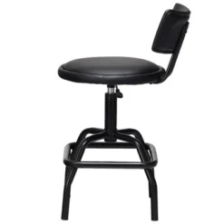 Costway Adjustable Swivel Bar Stool PU Leather Steel Frame Chair W/Backrest&Footrest Low Back 14 Costway Adjustable Swivel Bar Stool PU Leather Steel Frame Chair W/Backrest&Footrest Low Back -Costway GUEST a381f977 36aa 4339 b9fe f11fd89b9192