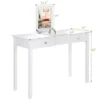 Costway Vanity Table Dressing Table Flip Top Desk Furniture White