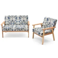 Costway Modern Living Room Sofa Set W/ Loveseat Sofa Couch & Accent Armchair -Costway GUEST a475fe33 31a9 4d27 8b9c 34b672d21ae2