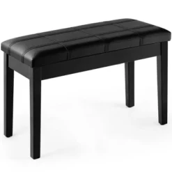 Costway Solid Wood PU Leather Piano Bench Padded Double Duet Keyboard Seat Storage Black 15 Costway Solid Wood PU Leather Piano Bench Padded Double Duet Keyboard Seat Storage Black -Costway GUEST a4e171bb 4270 44ec bdd8 2710aaa04aec