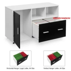 Costway Lateral File Cabinet Mobile Storage Shelves Printer Stand Legal/Letter -Costway GUEST a64c3384 1e89 4ed4 848c cb5e8d18813c