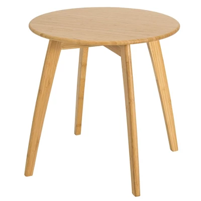 Costway Natural Round End Table Modern Stylish Side Table W/ 20'' Round Tabletop 9 Costway Natural Round End Table Modern Stylish Side Table W/ 20'' Round Tabletop - Image 9