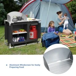 Costway Portable BBQ Camping Grill Table Kitchen Sink Station W/ Storage Organizer Basin -Costway GUEST a9e3632a f70b 47e6 8be1 b8de43f25aaf