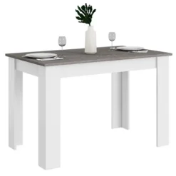 Costway Dining Table 47 Inch Kitchen Dining Table Rectangular For Small Space Dark Gray/Light Gray -Costway GUEST aa3bf4d4 a2d2 4a04 9034 1a7bf62a60e8