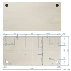 Costway Universal Tabletop For Standard & Standing Desk Frame Natural