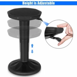 Costway Wobble Chair Height Adjustable Active Learning Stool Sitting Home Office Black 14 Costway Wobble Chair Height Adjustable Active Learning Stool Sitting Home Office Black -Costway GUEST ab1a9ad2 e190 4126 9f5c 66571c11f240