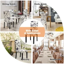 Costway Set Of 2 Tufted Dining Chair Upholstered Nailhead Trim Rubber Wooden Leg 18 Costway Set Of 2 Tufted Dining Chair Upholstered Nailhead Trim Rubber Wooden Leg -Costway GUEST aba5e0e0 2c55 4ced 8005 9691512e01a9