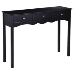 Costway Console Table Hall Table Side Table Desk Accent Table 3 Drawers Entryway Black 15 Costway Console Table Hall Table Side Table Desk Accent Table 3 Drawers Entryway Black -Costway GUEST abcff144 810c 438b 8fd7 e07bcbd4c12b