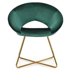 Costway Set Of 2 Accent Velvet Chairs Dining Chairs Arm Chair W/Golden Legs 14 Costway Set Of 2 Accent Velvet Chairs Dining Chairs Arm Chair W/Golden Legs -Costway GUEST b1f76711 b66b 4e85 80b5 ff32d9c124eb