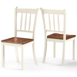 Costway Set Of 2 Wood Dining Chair High Back Kitchen Whitesburg Side Chair BlackWhite 19 Costway Set Of 2 Wood Dining Chair High Back Kitchen Whitesburg Side Chair BlackWhite -Costway GUEST b214f904 7a8a 4b9c 814b fb38273434f0