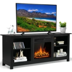Costway 58'' 2-Tier Fireplace TV Stand W/18'' 1500W Electric Fireplace 65'' -Costway GUEST b333e499 65d4 4868 883f 1a81db4bc5aa