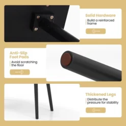 Costway Entryway Bench For 2 Windsor Rubber Wood Dining Bench With Spindle Back Black/Natural 17 Costway Entryway Bench For 2 Windsor Rubber Wood Dining Bench With Spindle Back Black/Natural -Costway GUEST b4d5ac81 a244 4608 8789 289fe7dd54cf