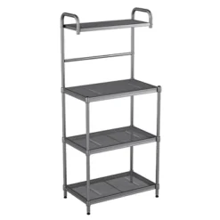 Costway 4-Tier Baker's Rack Microwave Oven Stand Shelves Kitchen Storage Rack Organizer -Costway GUEST b5c7edc5 ebbd 4118 9003 36dc761e1205
