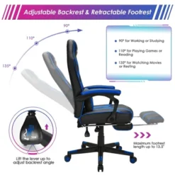Costway Massage Gaming Chair Racing Recliner Computer Desk Chair W/Footrest 19 Costway Massage Gaming Chair Racing Recliner Computer Desk Chair W/Footrest -Costway GUEST b7b11b47 645a 4cdf 8cf4 c7797c44cd98