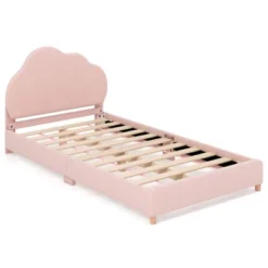HoneyjoyKids Twin Platform Bed Frame Upholstered Twin Size Bed With Wooden Slats Support 17 HoneyjoyKids Twin Platform Bed Frame Upholstered Twin Size Bed With Wooden Slats Support -Costway GUEST b7cbf926 09a3 4175 8d4d 5123a10b78c8
