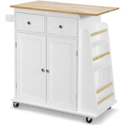 Costway Rolling Kitchen Island Utility Trolley Cabinet Storage Spice Towel Rack 21 Costway Rolling Kitchen Island Utility Trolley Cabinet Storage Spice Towel Rack -Costway GUEST b80745d1 a955 4dc6 b94c 2b1d0c00a412