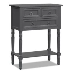 Costway Console Entryway Table W/ 3 Drawers Open Shelf For Hallway Living Room Dark Grey 15 Costway Console Entryway Table W/ 3 Drawers Open Shelf For Hallway Living Room Dark Grey -Costway GUEST b9b2a2af bbdf 4c8c 9db2 aa3cd39f24d4