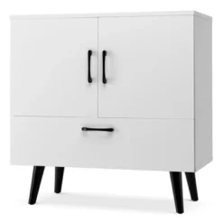 Costway Mid Century Storage Cabinet Accent Buffet Sideboard Entryway Kitchen White Brown 13 Costway Mid Century Storage Cabinet Accent Buffet Sideboard Entryway Kitchen White Brown -Costway GUEST bcc5a6e8 636e 4d2c 9f37 bcd05ba664ec