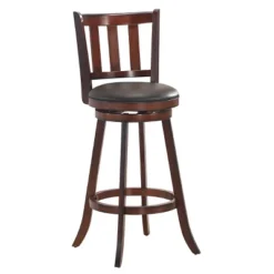 Costway Set Of 4 29.5'' Swivel Bar Stool Leather Padded Dining Kitchen Pub Bistro Chair Low Back 14 Costway Set Of 4 29.5'' Swivel Bar Stool Leather Padded Dining Kitchen Pub Bistro Chair Low Back -Costway GUEST bd9669d4 bc12 4d26 b6d8 77850652e2e2