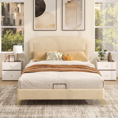 Costway 1/2 PCS 2-Drawer Nightstand Modern Bedside Table With Storag Raised Edge For Living Room 4 Costway 1/2 PCS 2-Drawer Nightstand Modern Bedside Table With Storag Raised Edge For Living Room - Image 4