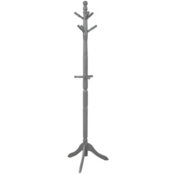 Costway Coat Rack Wooden Hall Tree 2 Adjustable Height W/ 9 Hooks WalnutBlack Grey 19 Costway Coat Rack Wooden Hall Tree 2 Adjustable Height W/ 9 Hooks WalnutBlack Grey -Costway GUEST bfbc3a46 82c6 4033 a622 6d4c44de2eb9