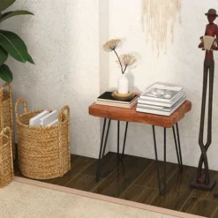 Costway Rectangular End Table Accent Side Reclaimed Teak Wood Plant Stand Patio Rustic 13 Costway Rectangular End Table Accent Side Reclaimed Teak Wood Plant Stand Patio Rustic -Costway GUEST c06fe037 a263 463e 91f8 b43464f9dbb1