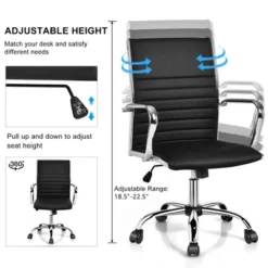 Costway PU Leather Office Chair High Back Conference Task Chair W/Armrests -Costway GUEST c0a0a598 a638 49ca 95ac 283dc7e1d32b