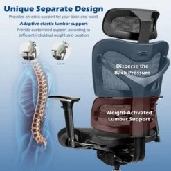 Costway Ergonomic Mesh Office Chair Adjustable High Back Chair W/ Lumbar Support -Costway GUEST c0c17eed eb19 4378 a4d5 40402eeff19c