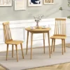Costway Windsor Dining Chairs Set Of 2/4 Dining Chairs With High Spindle Back Natural