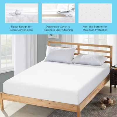 Costway TwinFullQueenKing Size 10'' Foam Mattress Jacquard Medium Firm Bed-in-a-Box Bed Room W/Removable Cover 8 Costway TwinFullQueenKing Size 10'' Foam Mattress Jacquard Medium Firm Bed-in-a-Box Bed Room W/Removable Cover - Image 8
