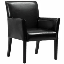 Costway Set Of 2 PU Leather Guest Chairs Reception Side Arm Chairs Upholstered Wood Leg 14 Costway Set Of 2 PU Leather Guest Chairs Reception Side Arm Chairs Upholstered Wood Leg -Costway GUEST c386601d c879 4929 a804 34bb9417c19d