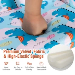 Costway 2-in-1 Convertible Kids Sofa To Lounger Flip-Out Chair W/Storage Pocket -Costway GUEST c473560b 570f 4dbd 8a10 04a2ffd7b962