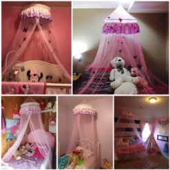 Costway Elegant Lace Bed Mosquito Netting Mesh Canopy Princess Round Dome Bedding Net 11 Costway Elegant Lace Bed Mosquito Netting Mesh Canopy Princess Round Dome Bedding Net -Costway GUEST c64cc051 7232 4d87 b29e 78f3d80cca8e