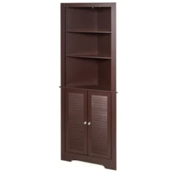 Costway Bathroom Corner Storage Cabinet Free Standing Tall Bathroom Cabinet W/3 Shelves 17 Costway Bathroom Corner Storage Cabinet Free Standing Tall Bathroom Cabinet W/3 Shelves -Costway GUEST c7374fd8 d601 41da 9748 a2efdd473a3e