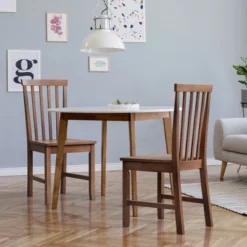 Costway 4 PCS Dining Chair Kitchen Spindle Back Side Chair With Solid Wooden Leg 10 Costway 4 PCS Dining Chair Kitchen Spindle Back Side Chair With Solid Wooden Leg -Costway GUEST c78257d3 c3b5 490b a199 c39bbda94f3c