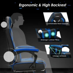 Costway Massage Gaming Chair Racing Recliner Computer Desk Chair W/Footrest 17 Costway Massage Gaming Chair Racing Recliner Computer Desk Chair W/Footrest -Costway GUEST c808f30a 3715 426e 9c1e 06f07733719f