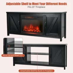 Costway 59'' Fireplace TV Stand W/ 25'' 1350W Electric Fireplace Heater Remote Control 17 Costway 59'' Fireplace TV Stand W/ 25'' 1350W Electric Fireplace Heater Remote Control -Costway GUEST c89480d1 13ba 4cd7 bd3f a7b3ca7a3dae