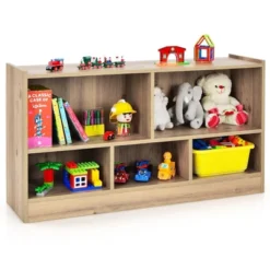 Costway Kids 2-Shelf Bookcase 5-Cube Wood Toy Storage Cabinet Organizer -Costway GUEST c8aff24d c5b4 4768 9be7 2c9f6837e92c