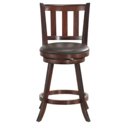 Costway Set Of 2 25'' Swivel Bar Stool Leather Padded Dining Kitchen Pub Bistro Chair High Back 17 Costway Set Of 2 25'' Swivel Bar Stool Leather Padded Dining Kitchen Pub Bistro Chair High Back -Costway GUEST c9b81610 3a06 4eab a028 314e996614a3