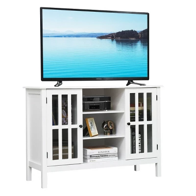 Costway Wood TV Stand Entertainment Media Center Console For TV Up To 50'' 12 Costway Wood TV Stand Entertainment Media Center Console For TV Up To 50'' - Image 12