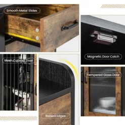 Costway Kitchen Sideboard Buffet Bar Cabinet Accent Cupboard With Metal Glass Door & Drawer 16 Costway Kitchen Sideboard Buffet Bar Cabinet Accent Cupboard With Metal Glass Door & Drawer -Costway GUEST cbb8b9ea 74e1 4d54 96c9 2ab78da9b4bd